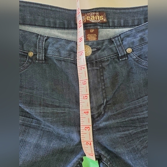 2/$35 Sale D. JEANS Dark Wash Skinny Fit Jeans Midrise Sz 10P - Picture 9 of 11